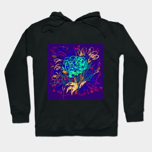 Abstract blue Hoodie